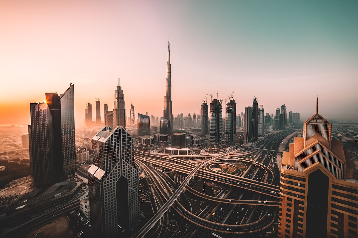 Dubaï au coucher du soleil